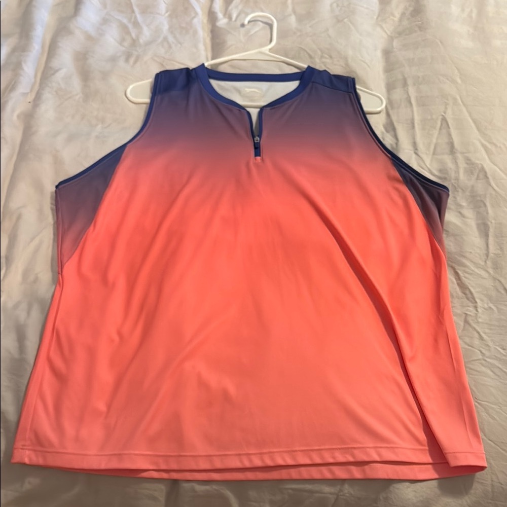 Slazenger Blue and orange Gradient Tank Top